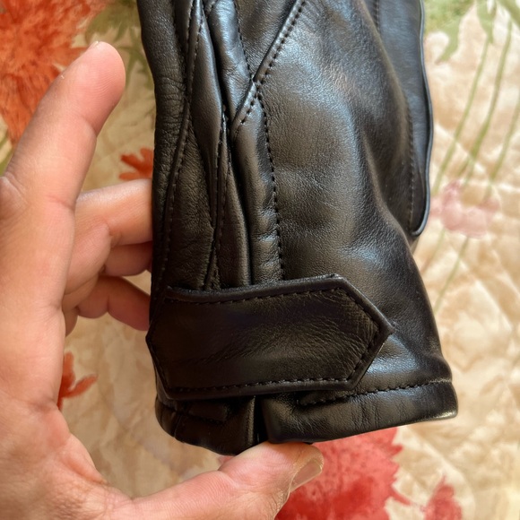 Balenciaga leather logo biker Jacket - Picture 5 of 16